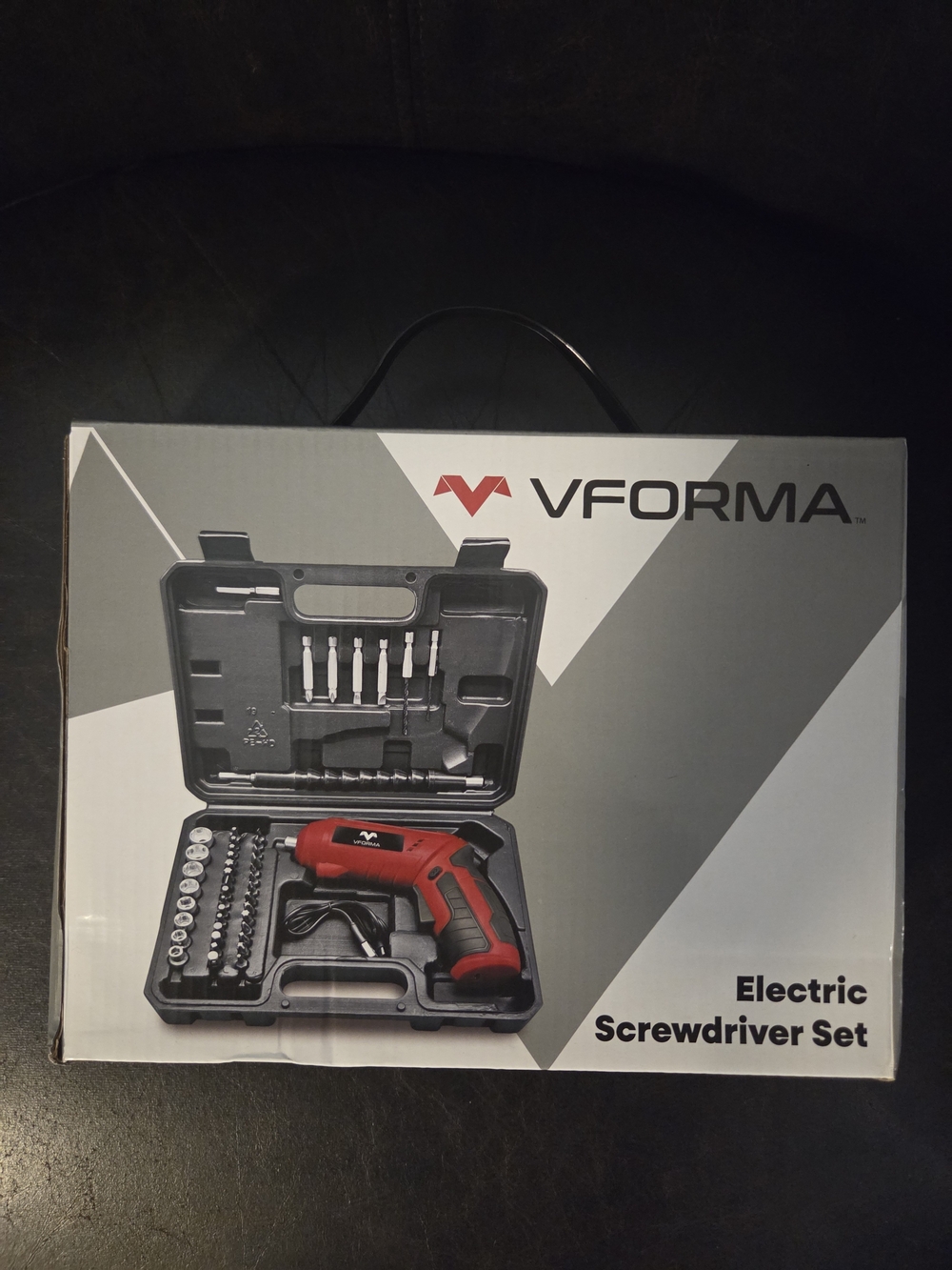 VFORMA Electric Screwdriver Set - Red and Black